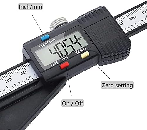 WSSBK 0-150mm Medidor de altura Pinça vernier de plástico com base magnética de calibre digital e ferramentas de medição de profundidade