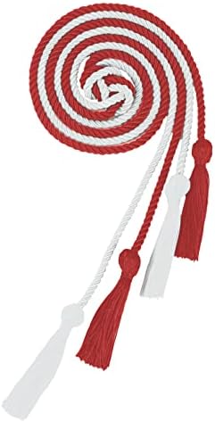 Cordos de honra de graduação de dupla graduação, cabos de honra trançados com borlas para dias de pós -graduação e fotografia de graduados