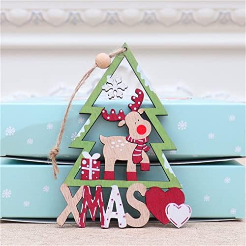 Decorações de árvores de Natal penduradas pingentes adequados para as decorações de festas em família de Natal Tabela de natal Garland neve