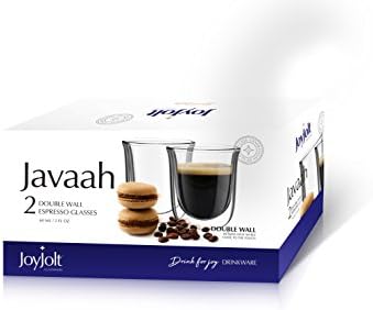 Joyjolt javaah dupla parede expresso copos de café expresso - 2 onças