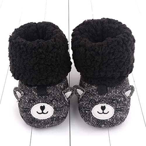 Calçados de bebê pré -calçados meninas e meninos sapatos quentes botas confortáveis ​​e confortáveis ​​sapatos de aquecimento infantil