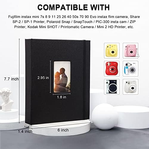 Vienrose Mini Polaroid Photo Album Book 208 Pocket 2x3 polegadas Fotos para Fujifilm Instax Mini 7s 8 9 11 25 26 40 50s