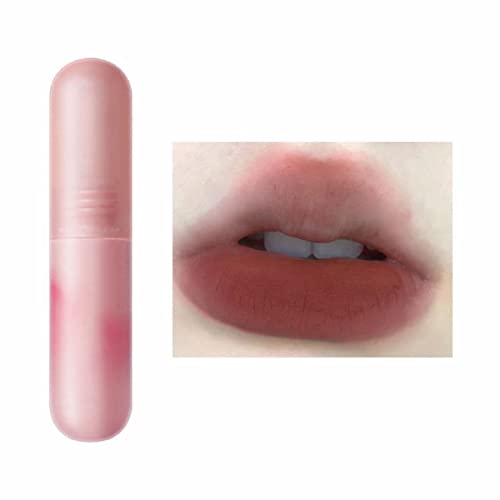 Contêineres de brilho labial Xiahium 8 ml Bullet de cor pequena cor pequena cor ovo lábio de argila de veludo Lip Lip Gloss Student Lipstick