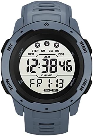 Relógio esportivo digital spyminnpoo, multifuncional à prova d'água de tempo luminoso Sport Watch Outdoor caminhando relógio