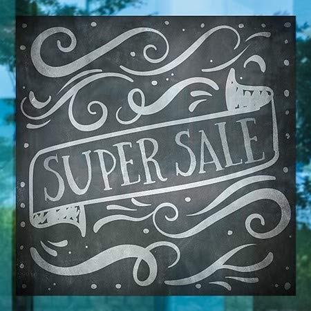 CGSignLab | Janela Super Sale -Chalk Banner se apega | 8 x8