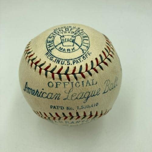 Lindo Ed Walsh assinou 1928 beisebol da Liga Americana com JSA CoA - Bolalls autografados