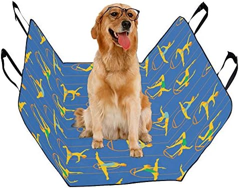 Enevotx Capa de assento para cães Ginástica personalizada Arte Arte de impressão esportiva de impressão de impressão para