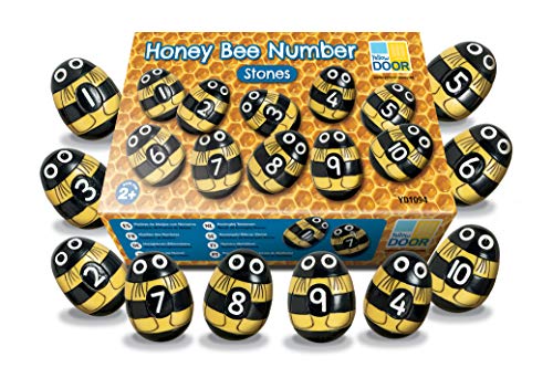 Pedras do número de abelhas da porta amarela, conjunto de 20