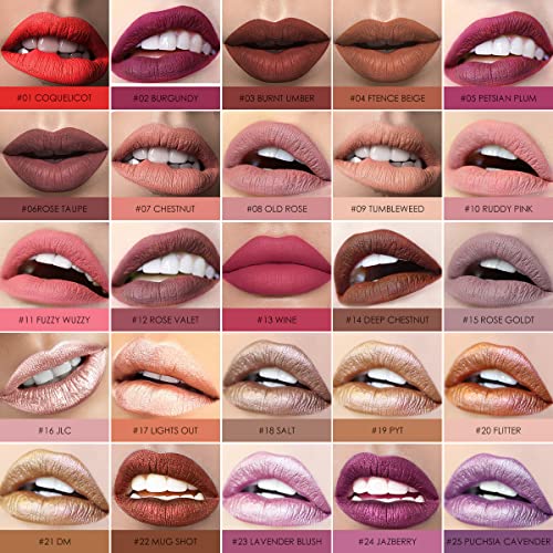Focalle Ultra Matte Liquid Lipstick, cores de lábios ricas em roupas de longa