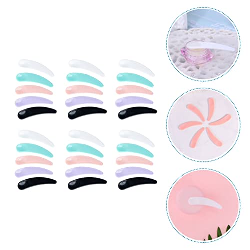 Fomiyes Creme Makeup 150pcs Mini espátula cosmética escola o massageador de creme para os olhos de plástico Aplicador de creme facial Spatula Small Makeup Scoop para misturar Aplicador de loção para amostragem