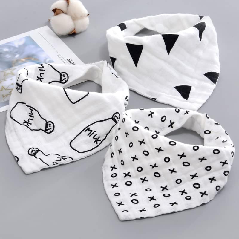 Bibs de bebês orgânicos de 5 pacote para meninas e meninos - babadores de bebê para menino, menina - babadores recém -nascidos