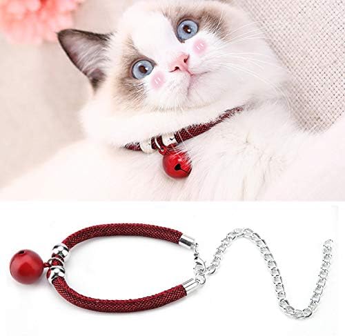 Estilo japonês de animais de estimação gato de gato de nylon gatinho suprimento de estilo japonês colar colar de gato