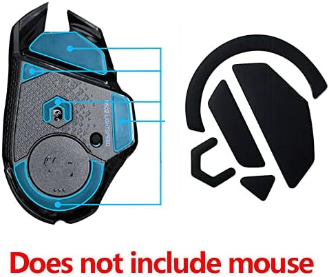 Csyanxing 1set Mouse Skate Pets Feet para Mouse Logitech G502 Lightspeed sem fio, 0,8 mm de espessura Pés