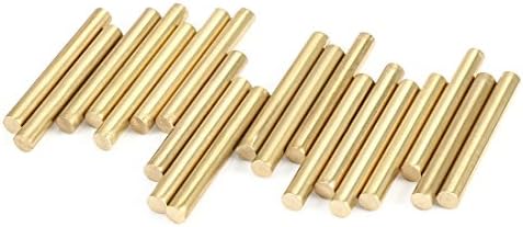 Aexit 3mm Equipamento elétrico de 20 mm de comprimento de cobre eixos de haste redonda sólida para carro de brinquedo diy 20pcs