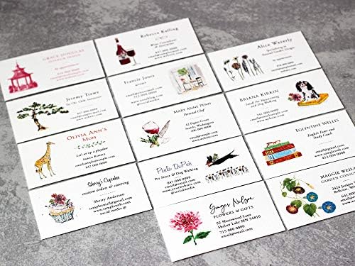 Cartões de visita com Orchid para designer de interiores, florista, jardineiro etc. Impresso em estoque de capa texturizado pesado