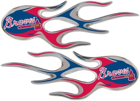 MLB Atlanta Braves Micro Flame Graphics Decal
