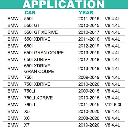 O filtro de óleo se encaixa em BMW V8 4.4L 550I 650I 750I 750LI ALPINA B7 M5 M550I M6 M760I M8 M850I X5 X6 X7 | Parte nº 11427580676
