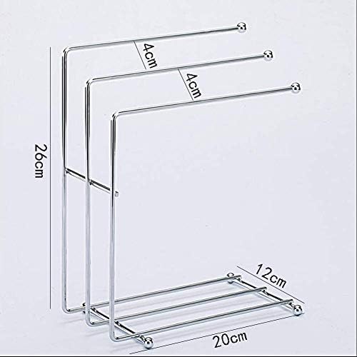 Toalha de mão WXXGY Hand Standing Stander Tootes Freestanding Stand Standless Aço Toalha Rack para bancada do banheiro/preto