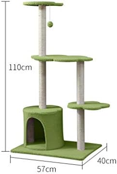 Wzhsdkl Pet Furniture Risping Post Supplies Cats Tower Acessórios para escalar estrutura de brincar para gatos Pets de brinquedo