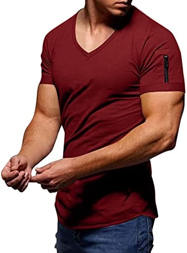 MEN Camisetas de Muscle Muscle Muscle de manga curta