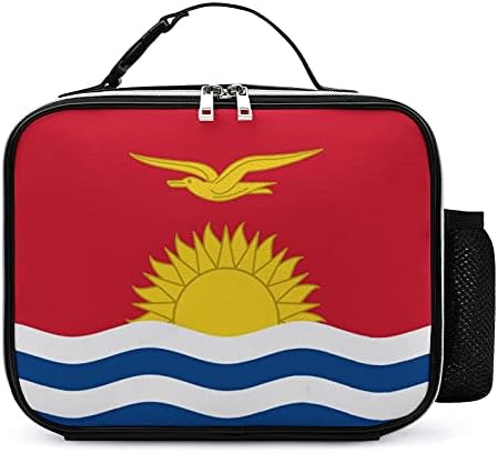 A bandeira de Kiribati reutiliza a bolsa de lancheira, recipiente de lancheira isolada para viagens de piquenique no trabalho