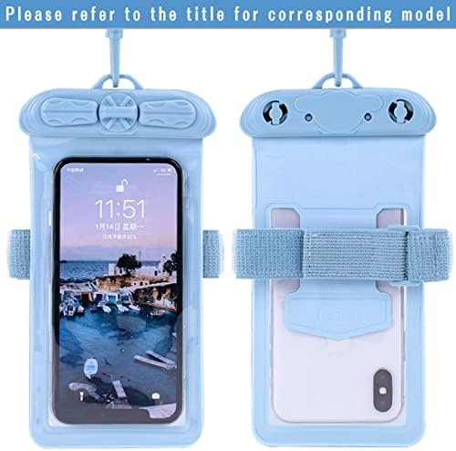 Caixa de telefone Vaxson, compatível com o Elephone E10 Bolsa à prova d'água Saco seco [não filme de protetor de tela] Blue