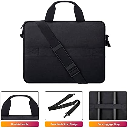 Joeer Laptop Case Bag para MacBook M1 A2442/A2779, MacBook Pro A1707/A1990, laptop de 14-15 polegadas, Poliéster de Protetive
