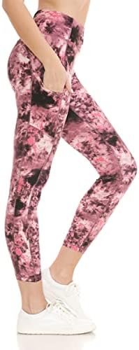Leggings Depot Cintura alta 7/8 leggings for women calças de ioga com bolsos