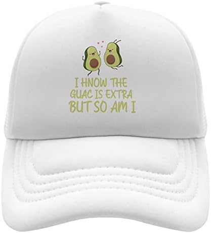 Chapéus de pai de abacate Eu sei que o guac é extra, mas eu também estou com bonés de beisebol para menino tampa gráfica ajustável