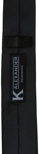 K. Alexander New Mens Sólido Black Retro Retro Skinny Trey 1.5 Tie