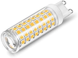 Lâmpadas LED de 3-pacote 8W G9, sem cintilação de 80 watts equivalente 100 LEDs 4000k Branco macio de 800lm G9 Bi base
