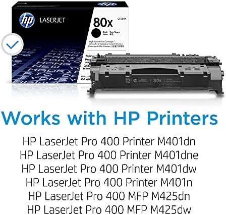 HP 80X Black de alto rendimento Toner + HP Brochura Papel, fosco, laser, 8,5 x 11, 150 folhas, profissional