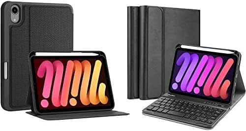 Procase ipad mini 6 geração slim stand fólio pacote com pacote com estojo de teclado para ipad de 8,3 polegadas Mini 6ª geração 2021