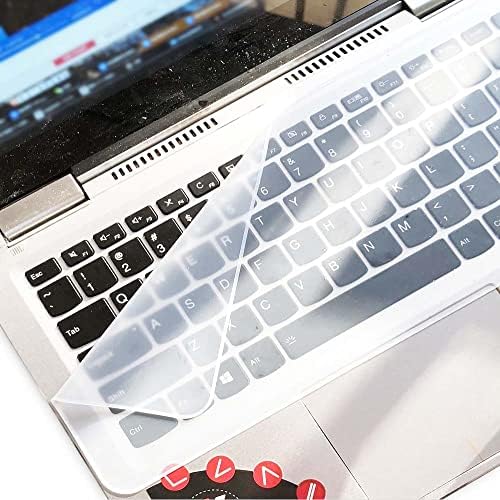 Protetor de filme de pacote Puccy 2, compatível com Fujitsu LifeBook U758 15.6 Teclado de filme de teclado de silicone （Protetores de tela de vidro não temperados） nova versão