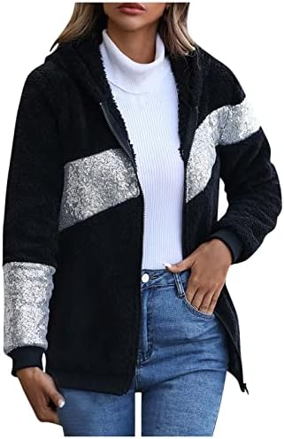 Cardigan feminino Tops Ladies Fleece forro de casaco quente Mangas compridas Casa de camisola de colarinho de bolso casual
