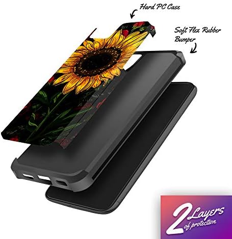 Miss Arts Google Pixel 4 XL Case Floral Slim Slim Anti -arranhão kit de proteção com [Proteção contra a queda] Casa de capa de