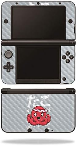 MightySkins Carbon Fiber Skin para Nintendo 3DS XL Original - Alpaca Kawaii | Acabamento protetor de fibra de carbono texturizada