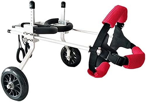 Cadeira de rodas de cachorro para as patas traseiras deficientes de reabilitação para cadeira de rodas de alumínio de alumínio de alumínio, carrinho de cães de cães de cães, carrinho de carrinho de carrinho de caminhada assistida carrinho xs-widen