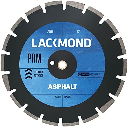 LACKMOND PRM PRM ASPHALT/BLOCO SAW Blade - 18 Ferramenta de corte de serviço pesado e seco com gavetas de canal U e 1 Arbor - HA181421PRM