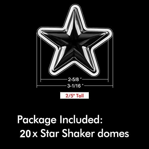 20pack clear star dimensional shaker cúpula plástico cleargy star shaker capas para shaker cartões adesivos shaker bolsas