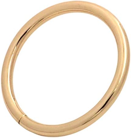 Tianbang Light Golden 1,5 diâmetro interno o anel não soldado pacote de 4