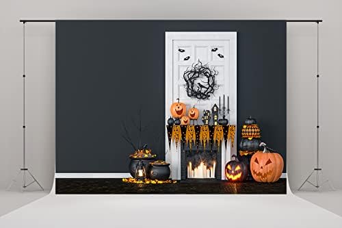 20x10ft Halloween tema Party Background Gate White Castle