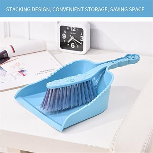 Zukeesb Broom Broom Dustpan Conjunto mini escova de disco de poeira portátil portátil,