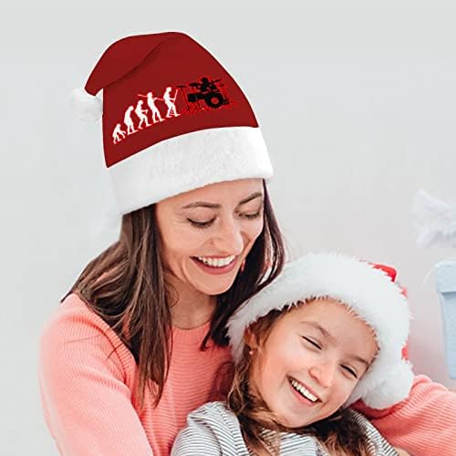 Drummer Evolution Christmas Hat Hat Papai Noel para adultos unissex Comfort Classic Xmas Cap para o feriado de festa de Natal