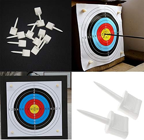 DTTRA 12pcs 5,5 cm de nylon externo de alvo Plástico -flecha de papel de tiro com arco de face de face de face arco e arco e flecha
