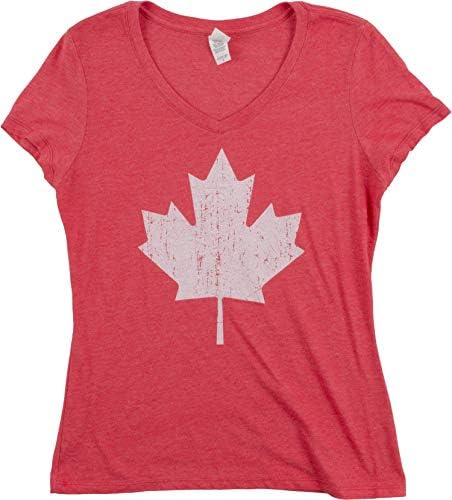 Canadá Pride | Estilo vintage, camiseta retro canadense de folhas de bordo feminino