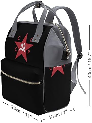 CCCP URSS Star Backpack Back Travel Bag Lightweight ombre