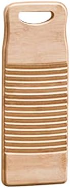 Patkaw Washboard Planomboard Bamboo Lavagem 40x15x1.8cm Bamboo Wood Lavagem de roupas de lavagem de lavagem de roupas de lavagem de roupas de lavagem de roupas para lavagem de roupas para casa de lavagem