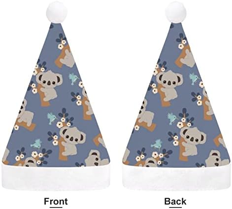 Cartoon Koala Floral Xmas Hats Aumentos Chapéus de Chapéus de Natal Para Feriados Festas de Festa de Natal