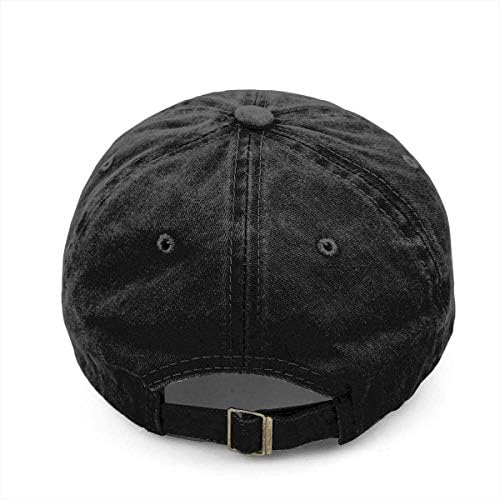 Antinoler Vintage Baseball Cap - Moda ajustável Hip Hope Jeans Hat For Men Mulheres Black